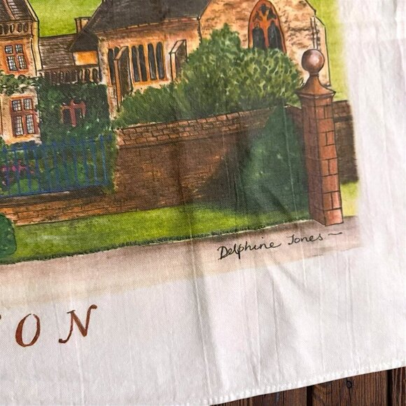 LOT OF 3 Daphne Jones Artist Mapperton House Linen Dish Towel Gift Set 19" x 30" - Picture 5 of 5